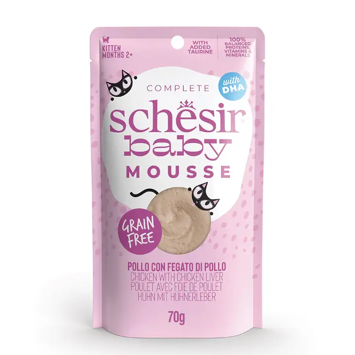 schesir baby pouch cat food - product image