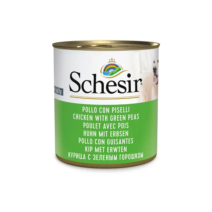 schesir dog wet food can