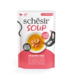 Pink salmon in soup