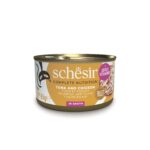 Tuna and chicken with rice in cooking water