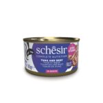Tuna and beef with rice in cooking water